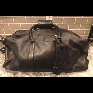 Coach New Leather Overnight Duffle Bag